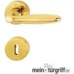 Hoppe T&uuml;rdr&uuml;cker Verona Rosette BB Messing F71 T&uuml;rgriff Dr&uuml;ckergarnitur