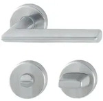 Hoppe T&uuml;rdr&uuml;cker Stockholm WC Rosette Edelstahl matt F69 T&uuml;rgriff T&uuml;rbeschlag