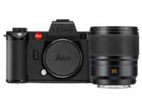 Leica SL2-S schwarz Kit 35/2.0 Summicron-SL Asph. und M-Adapter L, BP-SCL6 Akku,