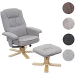 Relaxsessel M56, Fernsehsessel TV-Sessel mit Hocker, Stoff/Textil,...