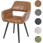 Esszimmerstuhl HWC-A50 II, Stuhl K&uuml;chenstuhl, Retro 50er Jahre Design ~...
