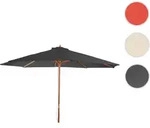 Sonnenschirm Florida, Gartenschirm Marktschirm, &Oslash; 3,5m Polyester/Holz 7kg ~