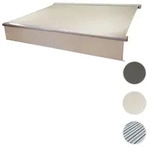 Mendler Elektrische Kassetten-Markise T124, Vollkassette, 5x3m ausfahrbarer...