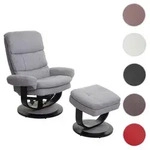 Relaxsessel HWC-C16, Fernsehsessel TV-Sessel Hocker mit Staufach,...