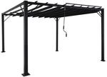 Mendler Pergola HWC-L40, Garten Lamellen-Pavillon Terrassen&uuml;berdachung,