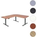 Eck-Schreibtisch HWC-D40, Computertisch elektrisch h&ouml;henverstellbar 178x178cm 84kg