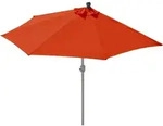 Sonnenschirm halbrund Parla, Halbschirm Balkonschirm, UV 50+ Polyester/Alu 3kg ~