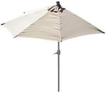 Mendler Sonnenschirm halbrund Parla, Halbschirm Balkonschirm, UV 50+...