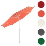 Sonnenschirm N19, Gartenschirm, &Oslash; 3m neigbar Polyester/Alu 5kg ~ terracotta