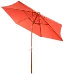 Mendler Holz-Sonnenschirm Gartenschirm Marktschirm Florida 3m, stabil, neigbar,