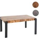 Esstisch HWC-L53, Tisch K&uuml;chentisch Esszimmertisch, Industrial Metall 140x80cm...