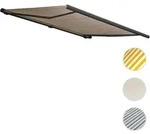 Elektrische Kassettenmarkise T122, Markise Vollkassette 4x3m ~ Polyester Sand, Rahmen