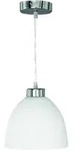 Reality|Trio Pendelleuchte nickel matt, Glas Opal wei&szlig;, D=20cm