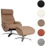 Relaxsessel mit Hocker HWC-K98, Fernsehsessel Sessel, Liegefunktion drehbar,...