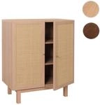 Mendler Highboard HWC-M51, Kommode Schrank Sideboard, Stauf&auml;cher, Kubu Rattan