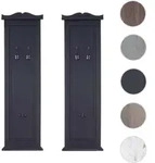 2er-Set Garderobe T33, Wandgarderobe Garderobenpaneel, Wandhaken Holz...