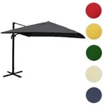 Gastronomie-Ampelschirm HWC-A96, 3x4m (&Oslash;5m) Polyester Alu/Stahl 26kg ~...