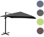 Gastronomie-Ampelschirm HWC-A96, Sonnenschirm, 3x3m (&Oslash;4,24m) Polyester/Alu...