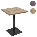 Mendler Bistrotisch HWC-H10, Bartisch Thekentisch, Industrial Gastro Metall Ulme