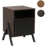 Nachttisch HWC-O40, Kommode Beistelltisch Nachtschrank Schrank, Schublade MDF...