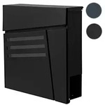 Briefkasten HWC-B28, Wandbriefkasten Postkasten Zeitungsfach, pulverbeschichtet...