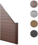 Mendler WPC-Sichtschutz Sarthe, Windschutz Zaun, WPC ~ Variantenangebot 58004