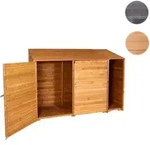 Ger&auml;teschuppen HWC-J75, Ger&auml;teschrank Ger&auml;tehaus, Holz gebeizt...