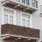 Balkonsichtschutz N77, Sichtschutz Windschutz Verkleidung f&uuml;r Balkon Terrasse...