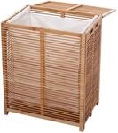 Mendler W&auml;schetruhe HWC-B18, W&auml;schebox W&auml;schekorb W&auml;schesammler, Bambus