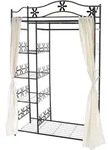 Metall-Garderobe Genf, Garderobenst&auml;nder Kleiderschrank Metallregal...