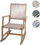 Mendler Schaukelstuhl HWC-P73, Garten Outdoor Wippstuhl Relaxstuhl...