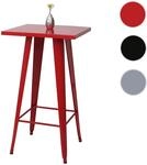Mendler Stehtisch HWC-A73, Bistrotisch Bartisch, Metall Industriedesign...