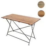 Biergartentisch HWC-J40, Klapptisch Gartentisch, Gastronomie-Qualit&auml;t Akazie
