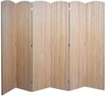 Mendler Bambus Paravent HWC-O30, Raumteiler Trennwand Sichtschutz, zusammenklappbar 6