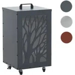 Pelletbeh&auml;lter HWC-Q30 B&auml;ume, Pelletbox Aufbewahrungsbox f&uuml;r z.B. Tierfutter,