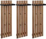 MCA 3er-Set Garderobenpaneel HWC-P57, Wandgarderobe Garderobenleiste...