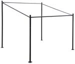 Mendler Pergola-Gestell HWC-A22, Anbaupergola Garten Pavillon...