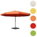 Sonnenschirm Meran Pro, Gastronomie Marktschirm mit Volant &Oslash; 5m Polyester/Alu...