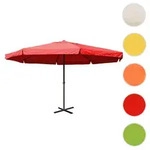 Sonnenschirm Meran Pro, Gastronomie Marktschirm mit Volant &Oslash; 5m Polyester/Alu 28kg ~