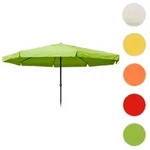 Sonnenschirm Meran Pro, Gastronomie Marktschirm mit Volant &Oslash; 5m Polyester/Alu 28kg ~