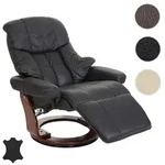MCA Relaxsessel Calgary 2, Fernsehsessel Sessel, Echtleder 150kg belastbar ~...