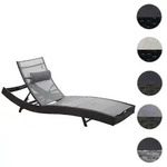 Mendler Sonnenliege Savannah, Relaxliege Gartenliege Liege, Poly-Rattan ~