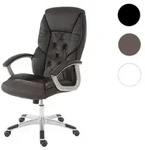 Profi-B&uuml;rostuhl L42 XXL, Chefsessel Drehstuhl, 150kg belastbar Kunstleder ~...