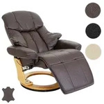 MCA Relaxsessel Calgary 2, Fernsehsessel Sessel, Echtleder 150kg belastbar ~...