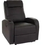 Fernsehsessel Durham, TV Sessel Relaxsessel Liegesessel, Kunstleder ~ coffee