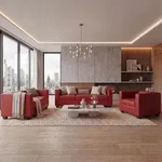 Mendler 3-2-1 Sofagarnitur Couchgarnitur Loungesofa Lille, Leder ~...