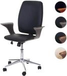 Mendler B&uuml;rostuhl HWC-C54, Chefsessel Drehstuhl, Bugholz Kunstleder ~