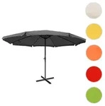 Sonnenschirm Meran Pro, Gastronomie Marktschirm mit Volant &Oslash; 5m Polyester/Alu 28kg ~