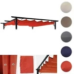 Ersatzbezug 320x250cm f&uuml;r Dach Pergola Pavillon HWC-C42 3x3m ~ terracotta