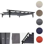 Ersatzbezug 320x250cm f&uuml;r Dach Pergola Pavillon HWC-C42 3x3m ~ grau